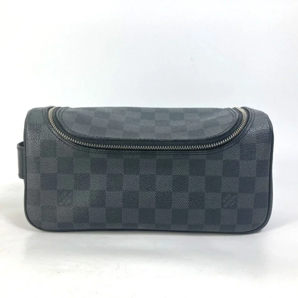 LOUIS VUITTON Damier Graphite C Cracking pouch Makeup pouch Cosmetics Pouch